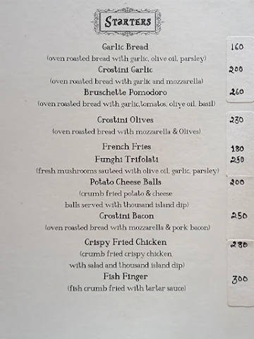 Morgan’s Place By The Sea menu 