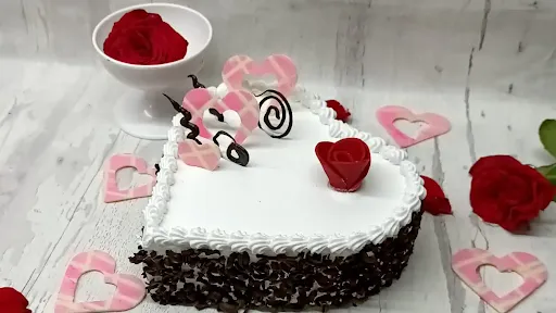 Black Forest Heart Cake