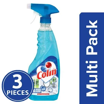 Colin Glass Cleaner Liquid Spray, Multipack - 500 ml*3 pcs