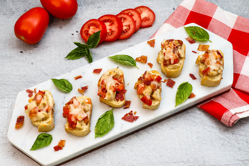 chicken bacon ranch bruschetta