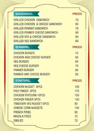 Bites Cafe menu 1