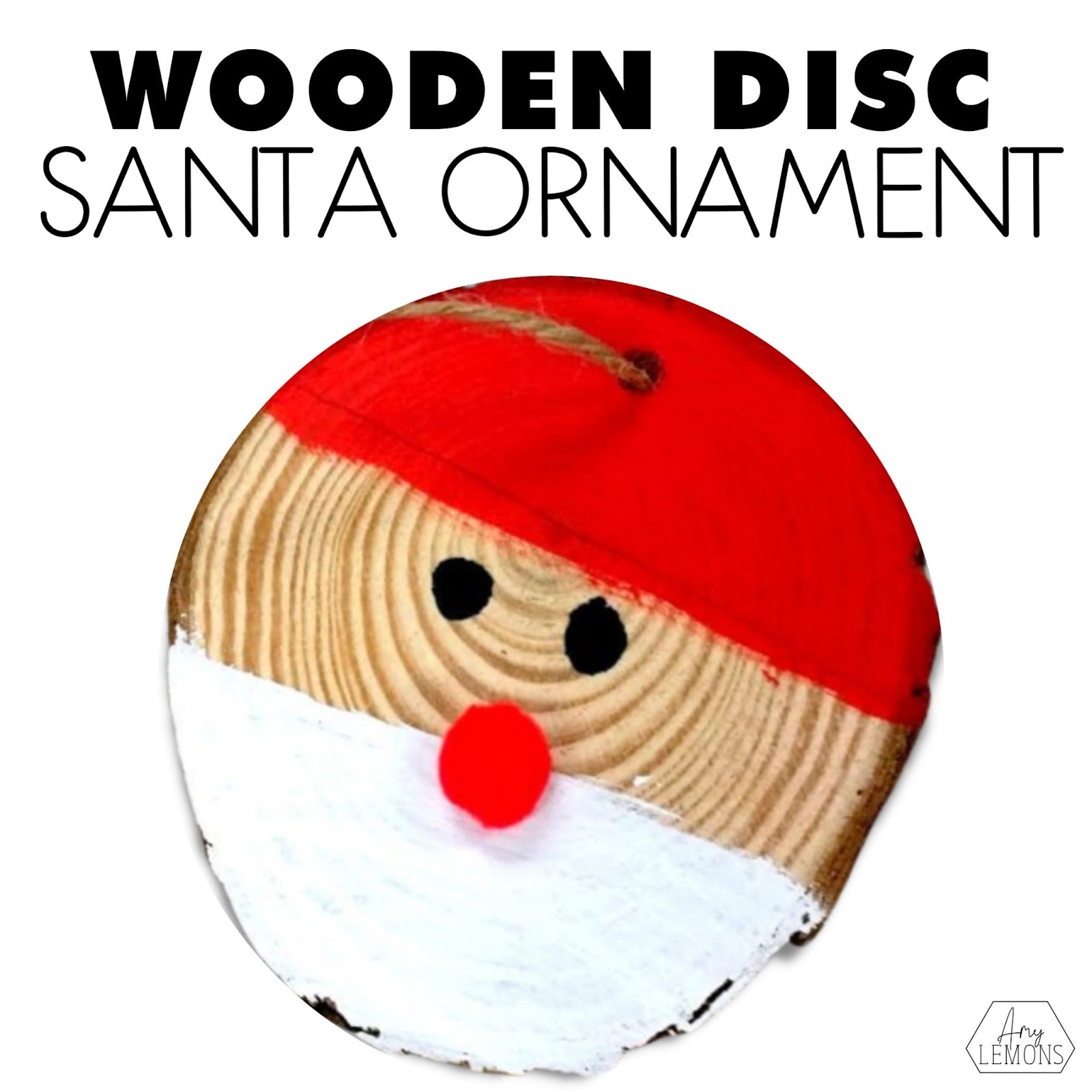 Santa face Christmas ornament