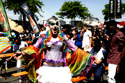 A reveller at the Johannesburg Pride Parade and Mardi Gras event at Melrose Arch, Johannesburg, on Saturday, October 27 2018.