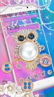 Pastel Pearl Owl Theme - náhled