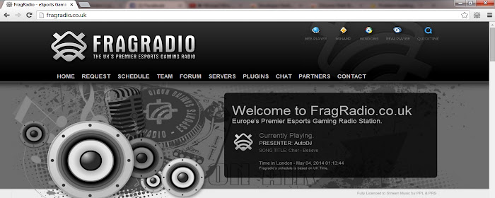 FragRadio WebPlayer marquee promo image