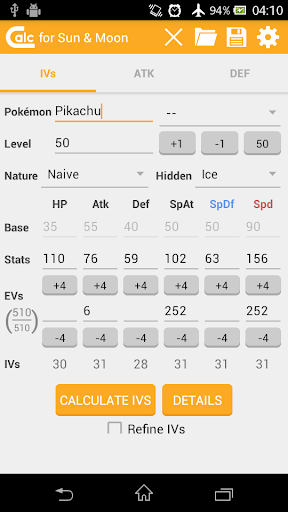 IVs & Damage Calculator 2.1.0 Windows u7528 1