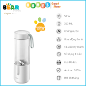 Máy Xay Sinh Tố Mini, Máy Xay Sinh Tố Cầm Tay Bear Bl - B35V1 Sử Dụng Pin Sạc Dung Tích 350 Ml, Công Suất 50 W - Hàng Chính Hãng