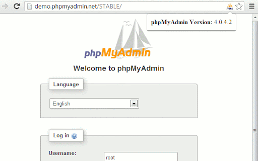 Version Check for phpMyAdmin