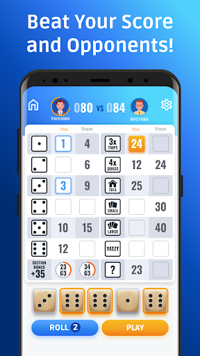 Screenshot Yatzy: Dice Game Online