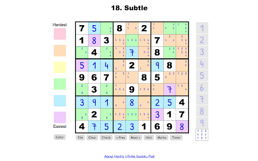 Heidi's Infinite Sudoku