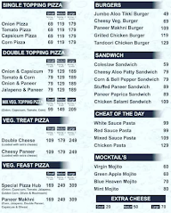 The Pizza Hub menu 1