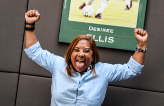 Banyana Banyana coach Desiree Ellis during the South African Football Association press conference at SAFA House on January 13, 2023.