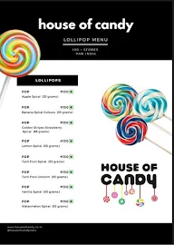 House of Candy menu 1