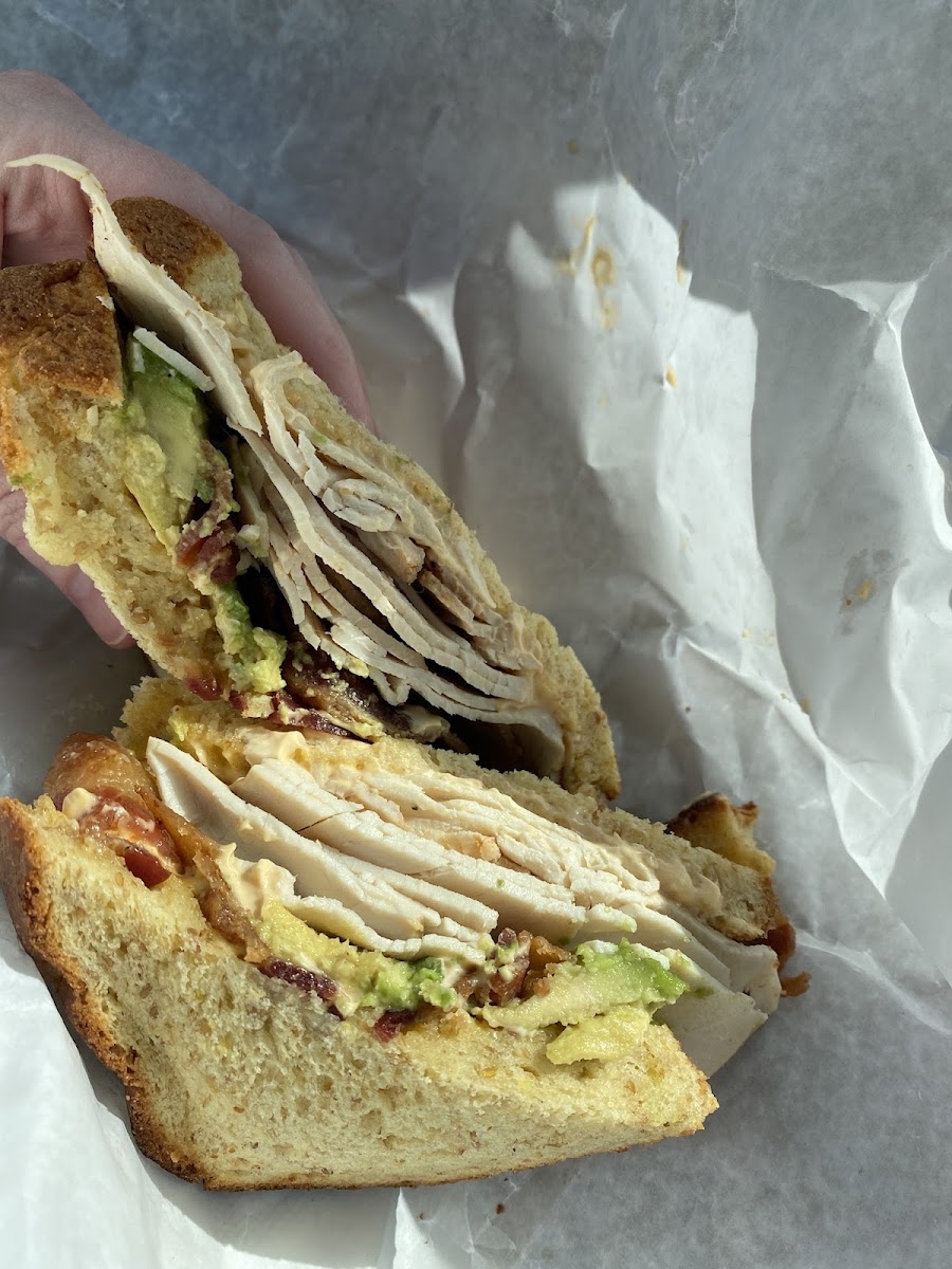 Crema roast turkey without jicama slaw