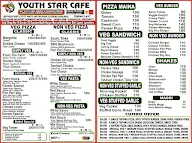 Youth Star Cafe menu 1