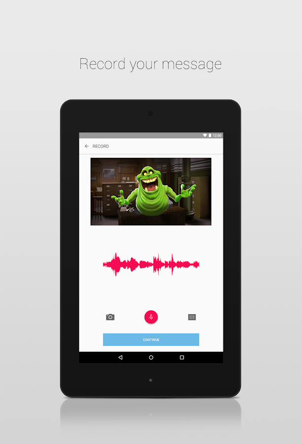    Zoobe - cartoon voice messages- screenshot  