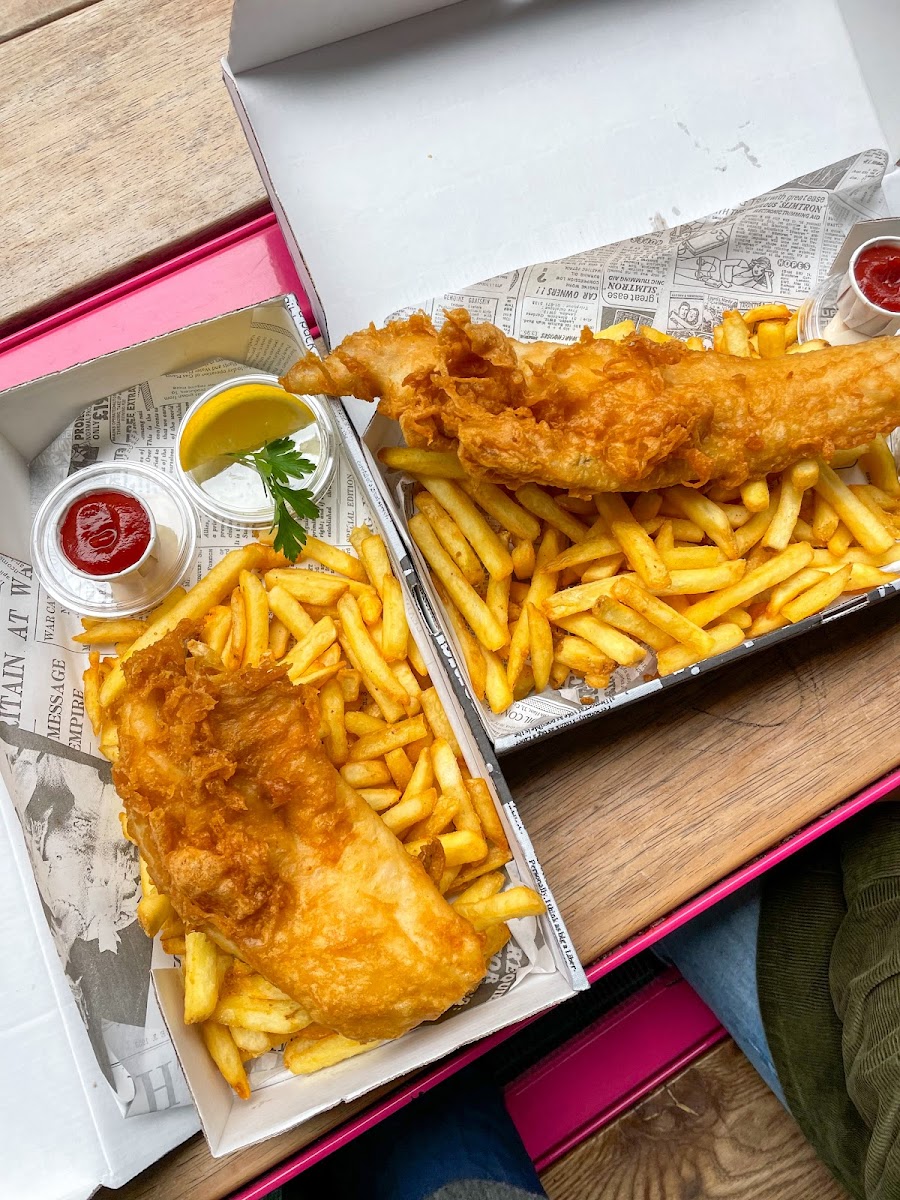 Gluten-Free Fish & Chips at Wicked Fish Spitalfields