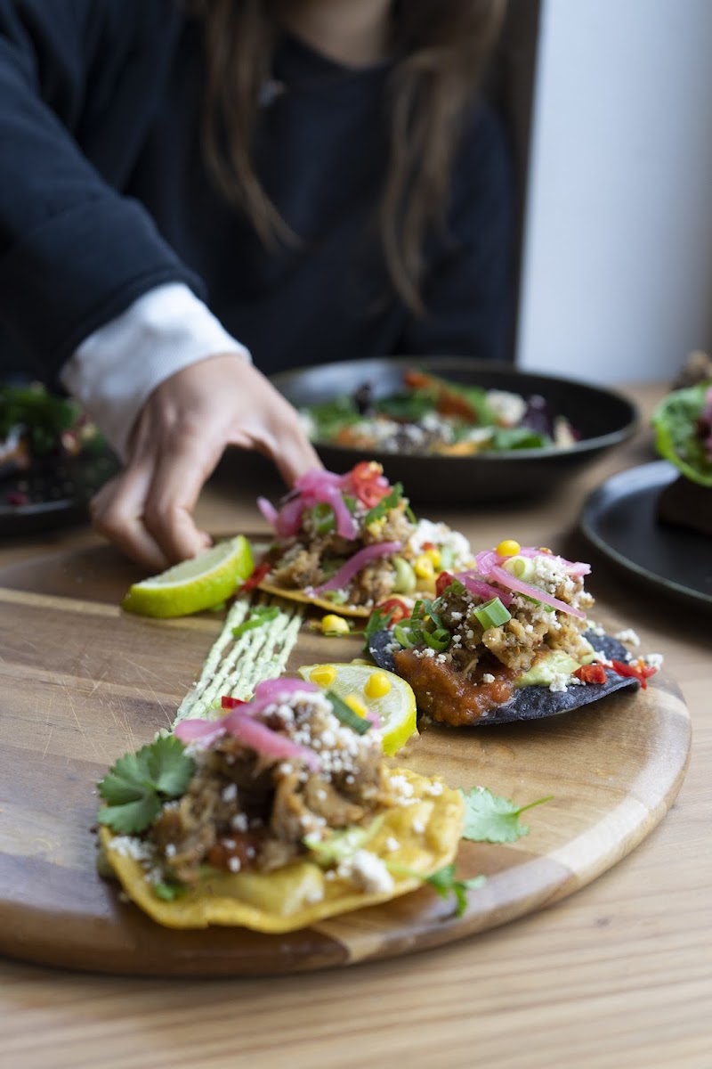 Plant-based, glutenfree Mexican tostadas