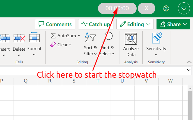 Stopwatch for Excel Preview image 2