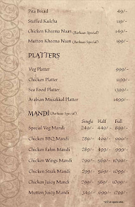 Barkaas Indo - Arabic Restaurant menu 6