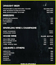 LVEL - Bar & Dinner menu 1