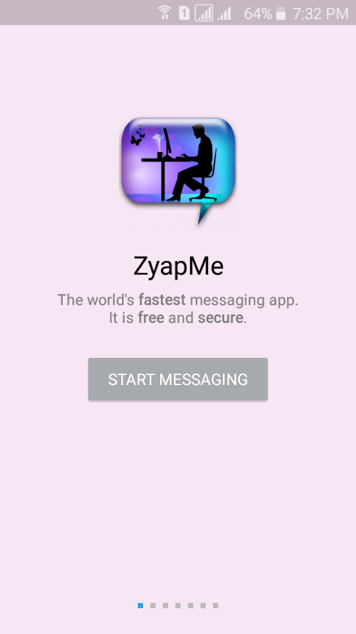 Android application Zyap Me screenshort