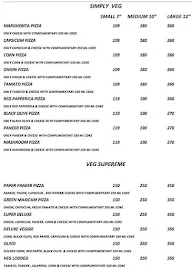 The Pizza Club menu 2