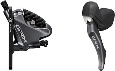 Shimano GRX BL-RX810/BR-RX810 Disc Brake and Lever - Front, Hydraulic, Flat Mount, Finned Resin Pads alternate image 0