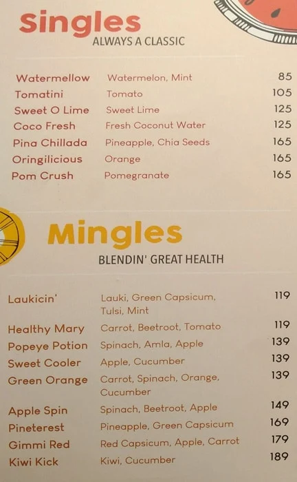 P:Yo The Micro Juicery menu 