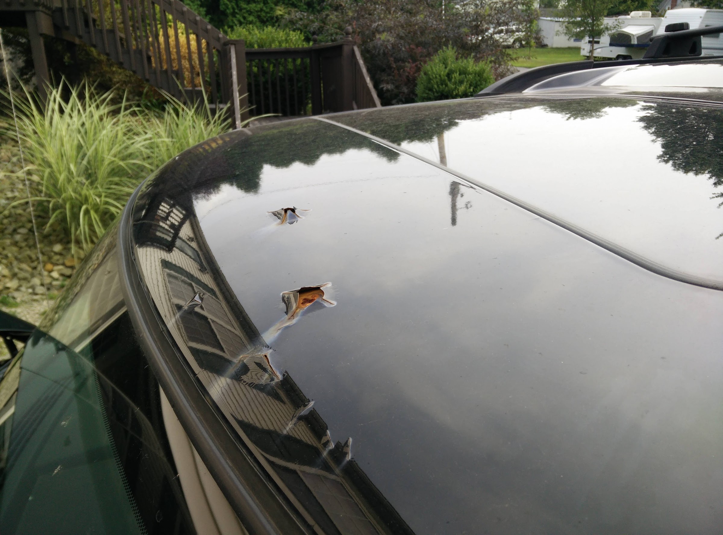 Roof paint is bubbling/rusting. This looks expensive. | Jeep Commander Forum