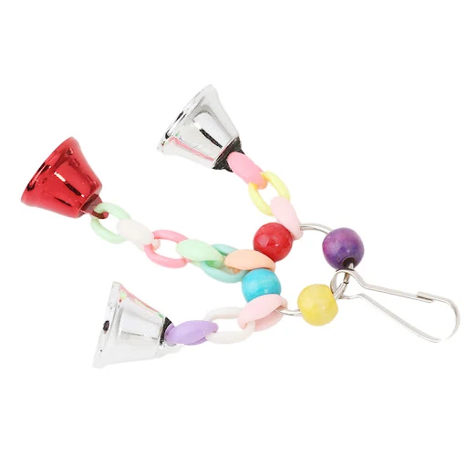 Cute Colorful Parrot Toys Pet Bird Suspension Hanging Bridge Chain Parrot Chew Toys Bird Cage Toys for Parrots Birds Hom