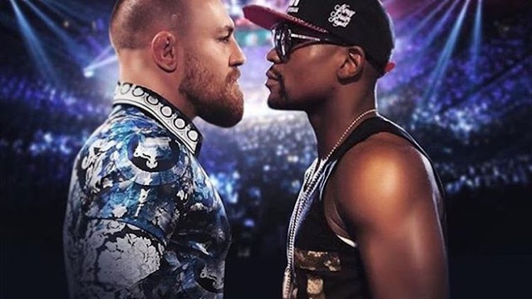 Logo for Floyd Mayweather Jr. vs. Conor McGregor Boxing Match