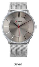 Montre homme à bracelet en acier, étanche, à quartz. Une montre business élégante et fiable pour hommes modernes.