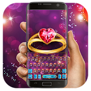 Purple Love Gold Ring Keyboard 10001001 Icon