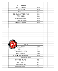 Element E7 Restaurant And Bar menu 2