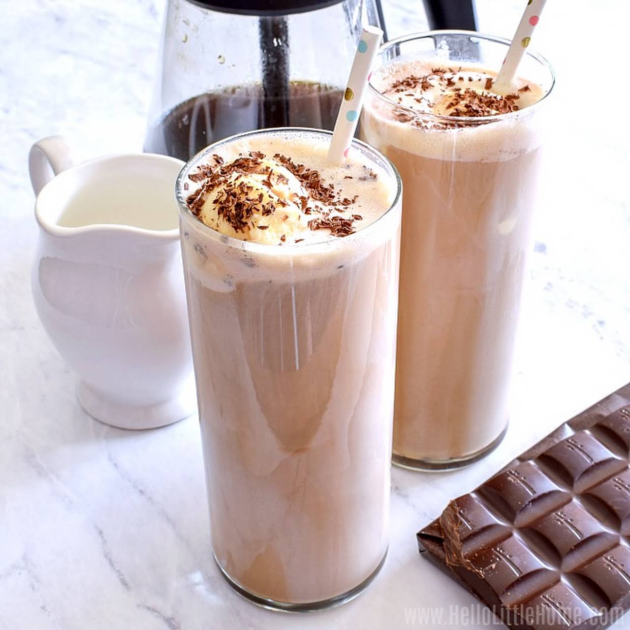 Homemade Salted Caramel Iced Coffee - Budget Bytes