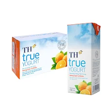 Thùng 48 hộp Sữa chua uống tiệt trùng hương cam tự nhiên TH True Yogurt 180ml