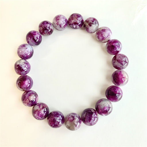 Title 4, Natural Crystal Snowflake Grandmother Purple Br...