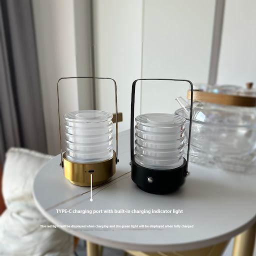 Title 10, Simple Portable Table Lamp Bedroom LED Charging...