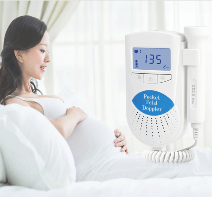 Title 2, Fetal Heart Rate Monitor Doppler Stethoscope. L...