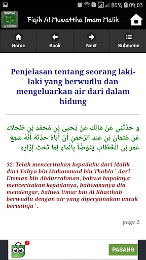 Hadis Al Muwattha Imam Malik - Indonesia