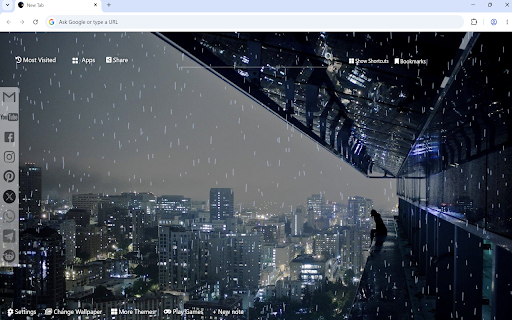 Night Rain Wallpaper screenshot 1