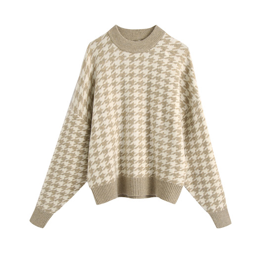 Title 6, Houndstooth Knitted Top Stylish and comfortable...