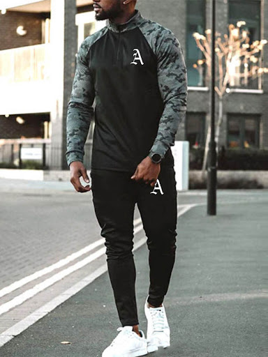 Title 1, European And American Fashion Sports Suit Men P...