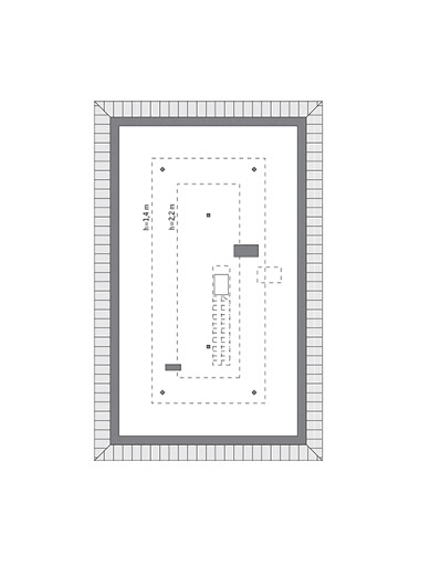 Od serca - wariant VII - M242g - Rzut poddasza do indywidualnej adaptacji (50,2 m2 powierzchni użytkowej)