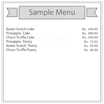 New Anand Bakery Shop menu 