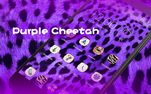 Free Purple Cheetah Theme APK