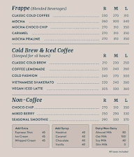 Third Wave Coffee menu 2