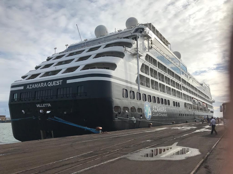 The Azamara Quest in the Port of Port Elizabeth on Sunday