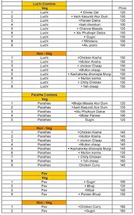 Breads & Curries menu 1